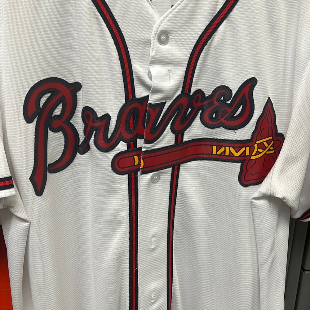 Majestic Cooperstown Atlanta Braves Freeman Jersey. Mens XL.